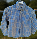 Kid's Wrangler RIATA - Button-up - Blue & White Plaid