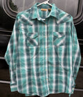 Wrangler Green Plaid Women's Pearl Snap