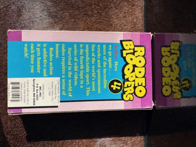 Vintage 1990's RODEO BLOOPERS VHS Tapes