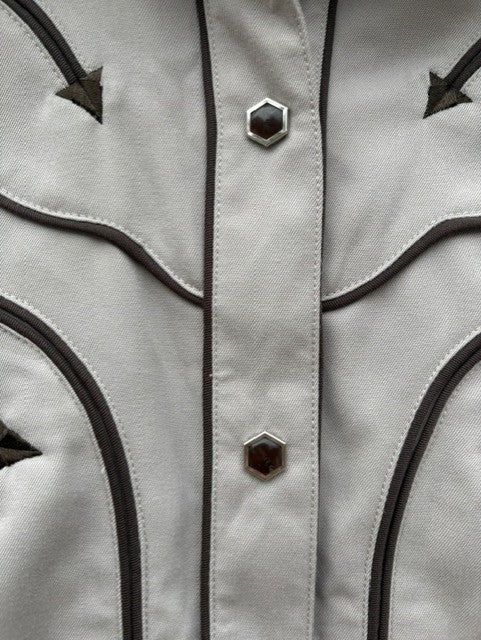 Vintage Women's Roper Tan With Brown Stitched Arrows