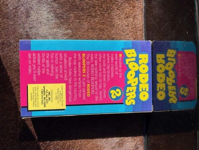 Vintage 1990's RODEO BLOOPERS VHS Tapes