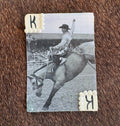Black & White Saddle Bronc - Bedazzled Single Hat Card