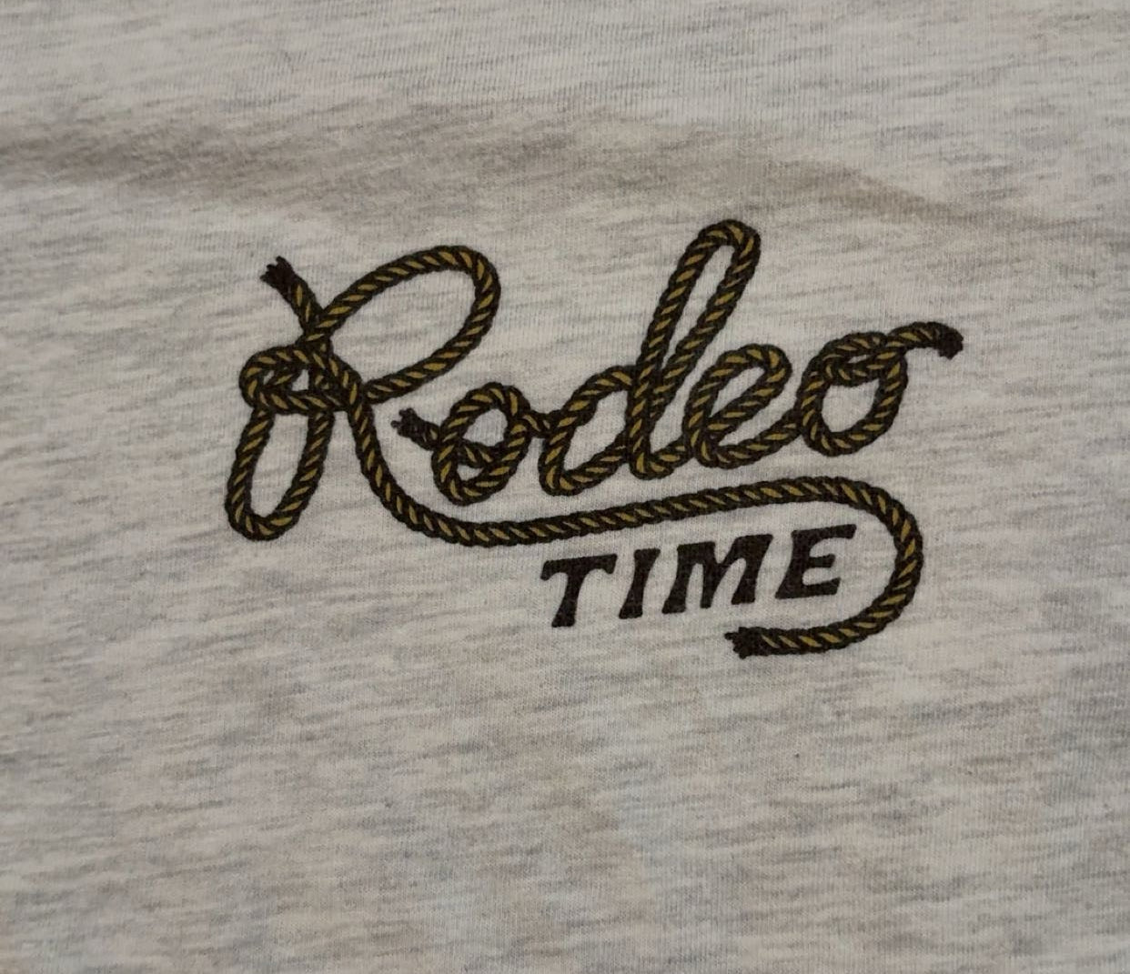 Rodeo Time Bucking Bull T-Shirt Long Sleeve Medium