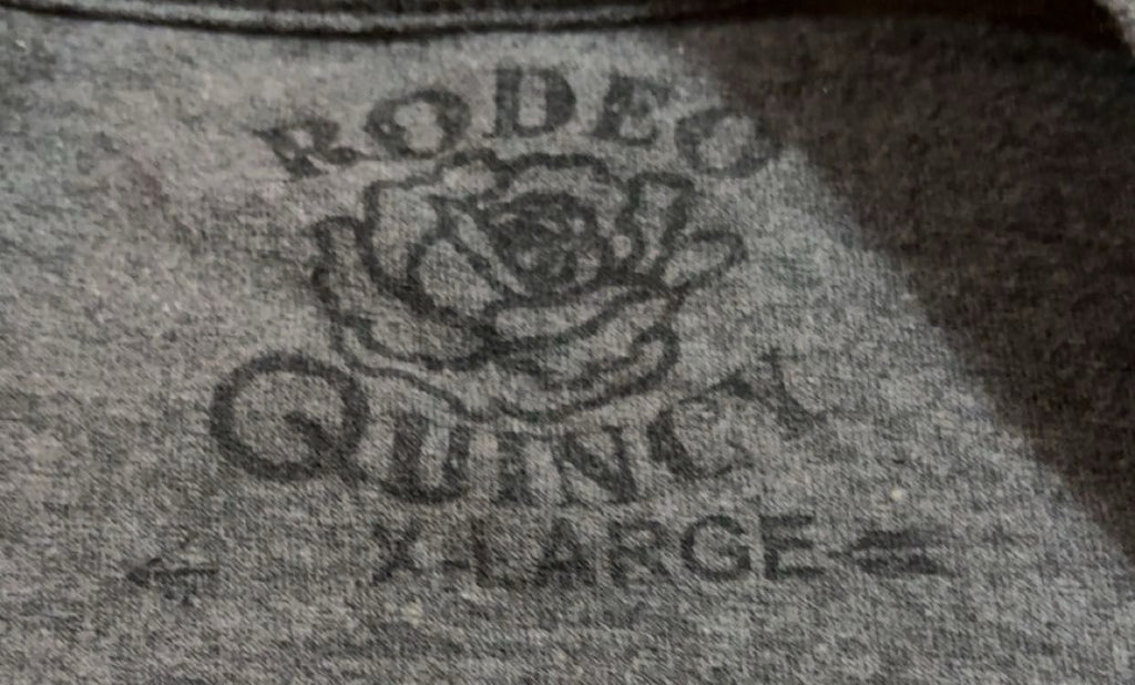 Rhinestone Cowgirl Grey Rodeo Quincy X-Large T-Shirt