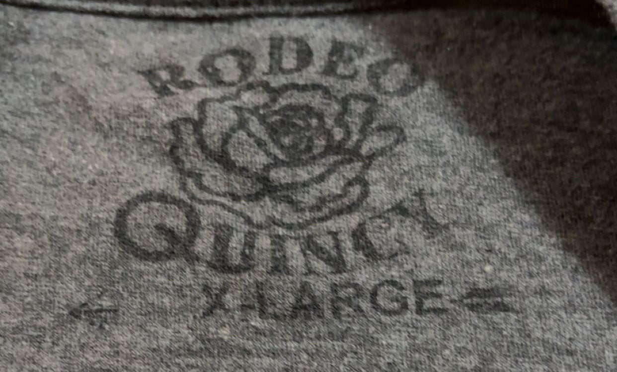 Rhinestone Cowgirl Grey Rodeo Quincy X-Large T-Shirt