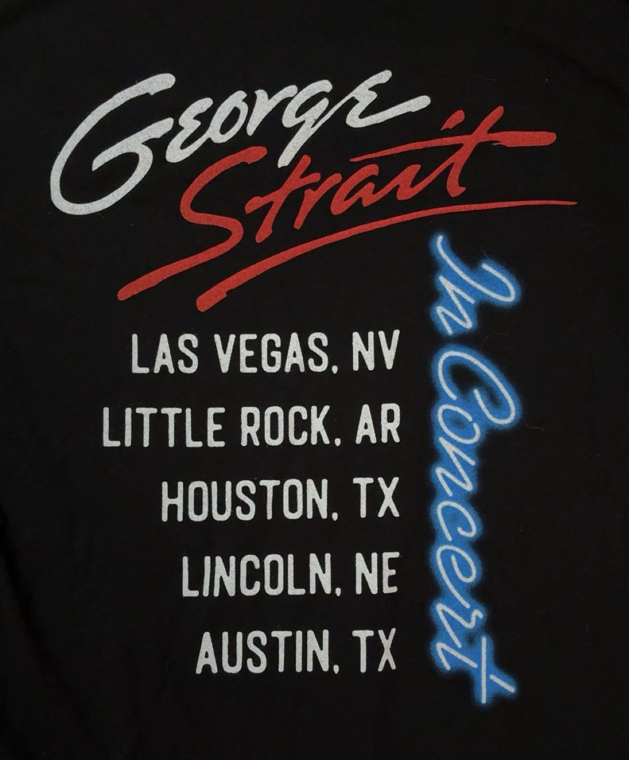 George Strait Neon T-Shirt Medium