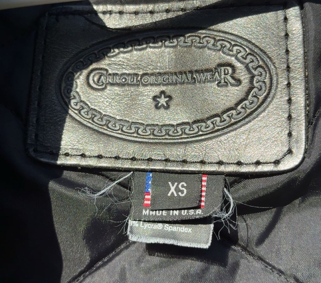 Carroll Original Wear - Central Arkansas Little Britches Rodeo Association 2008 Black Leather Trophy Jacket