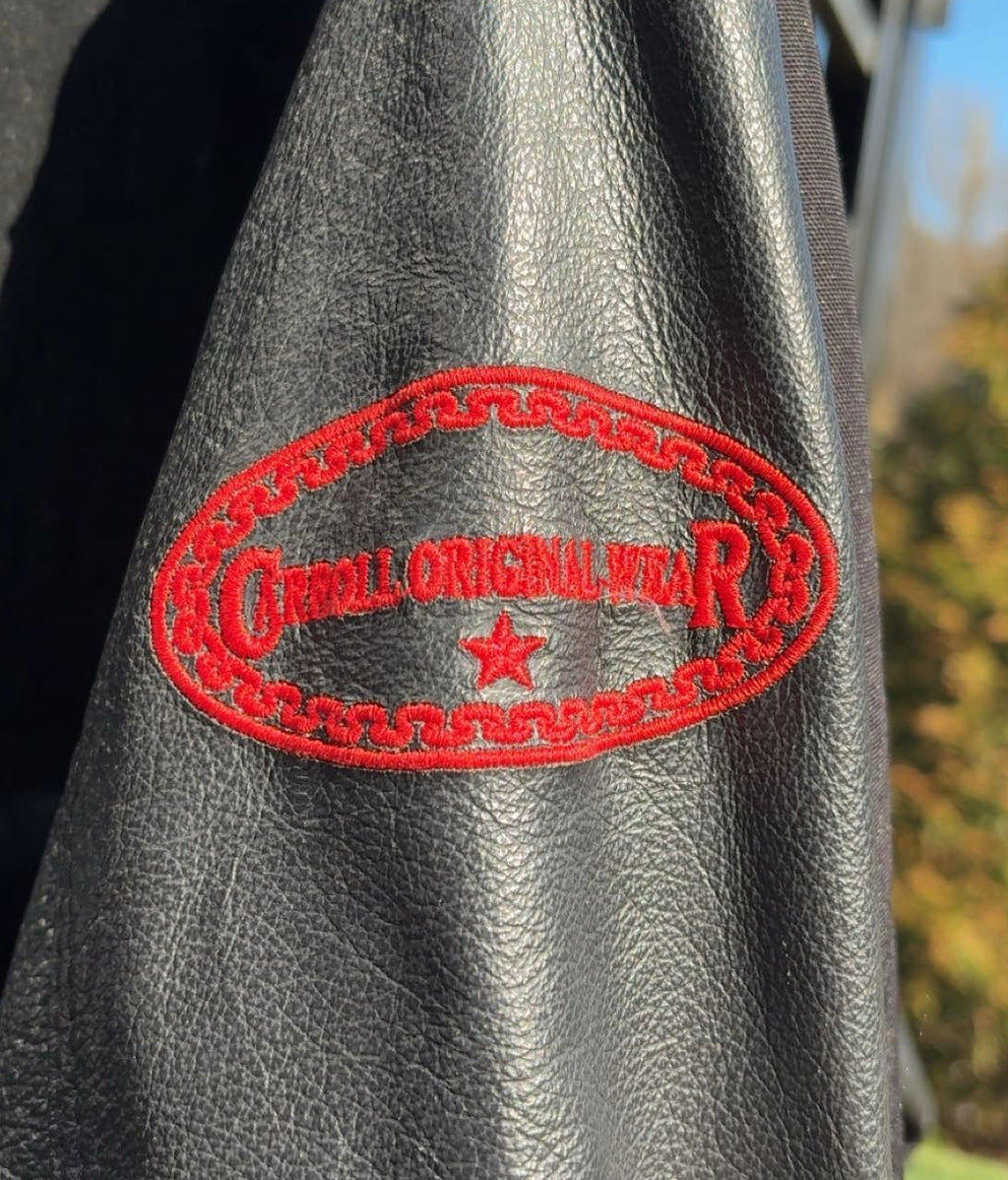 Carroll Original Wear - Central Arkansas Little Britches Rodeo Association 2008 Black Leather Trophy Jacket