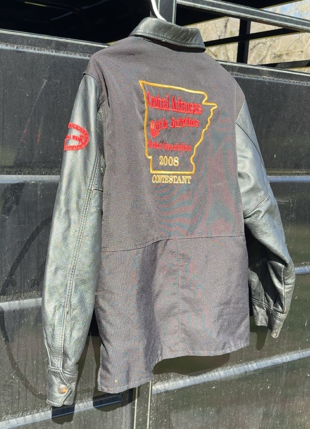 Carroll Original Wear - Central Arkansas Little Britches Rodeo Association 2008 Black Leather Trophy Jacket
