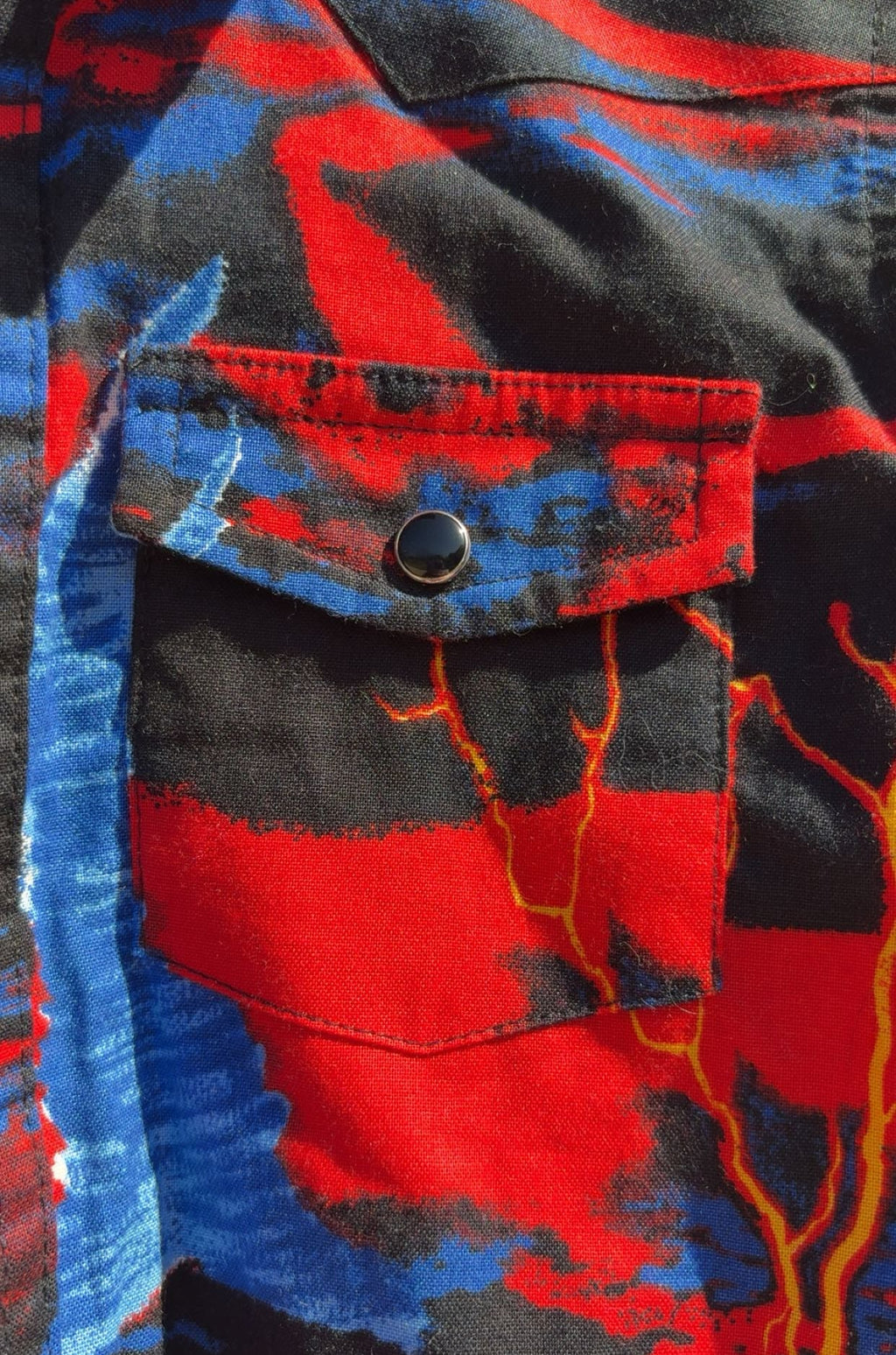 Vintage Wrangler Little Kids XXS-0-2 Tornado And Lightning Pearl Snap