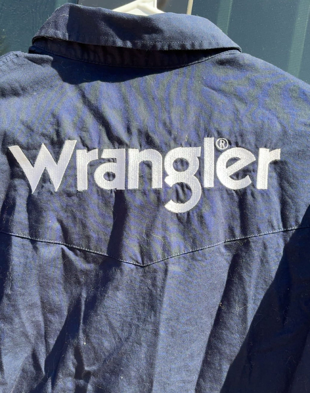 Wrangler Dark Blue Printing On Sleeve And Back