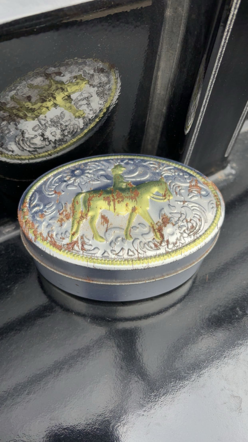 Vintage Give-A-Gift Western Pleasure Jewelry Box
