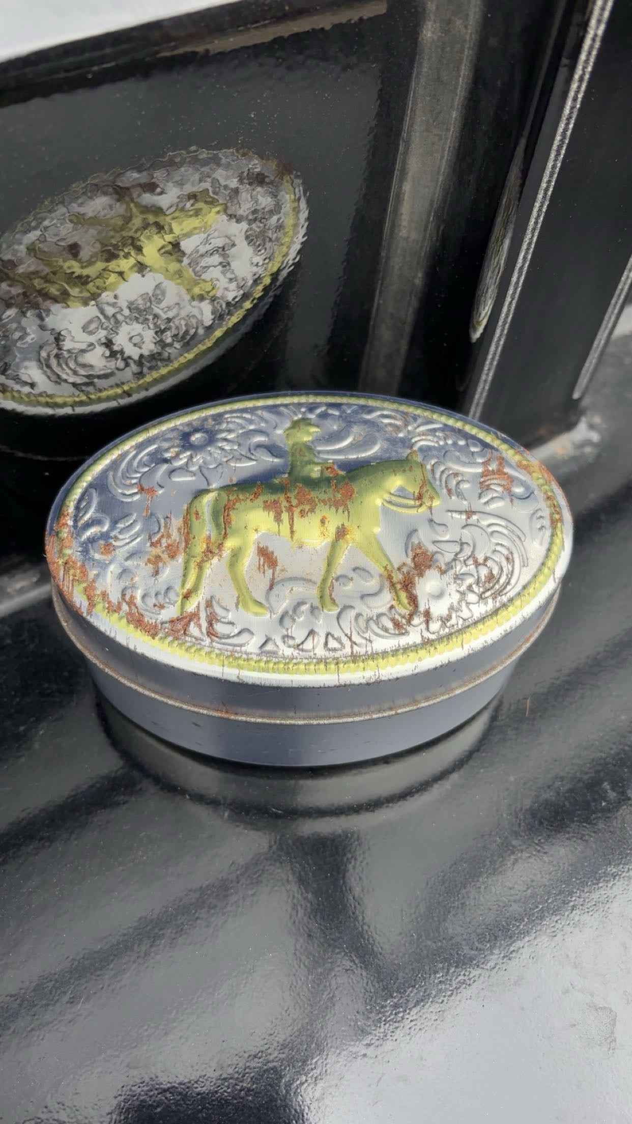 Vintage Give-A-Gift Western Pleasure Jewelry Box