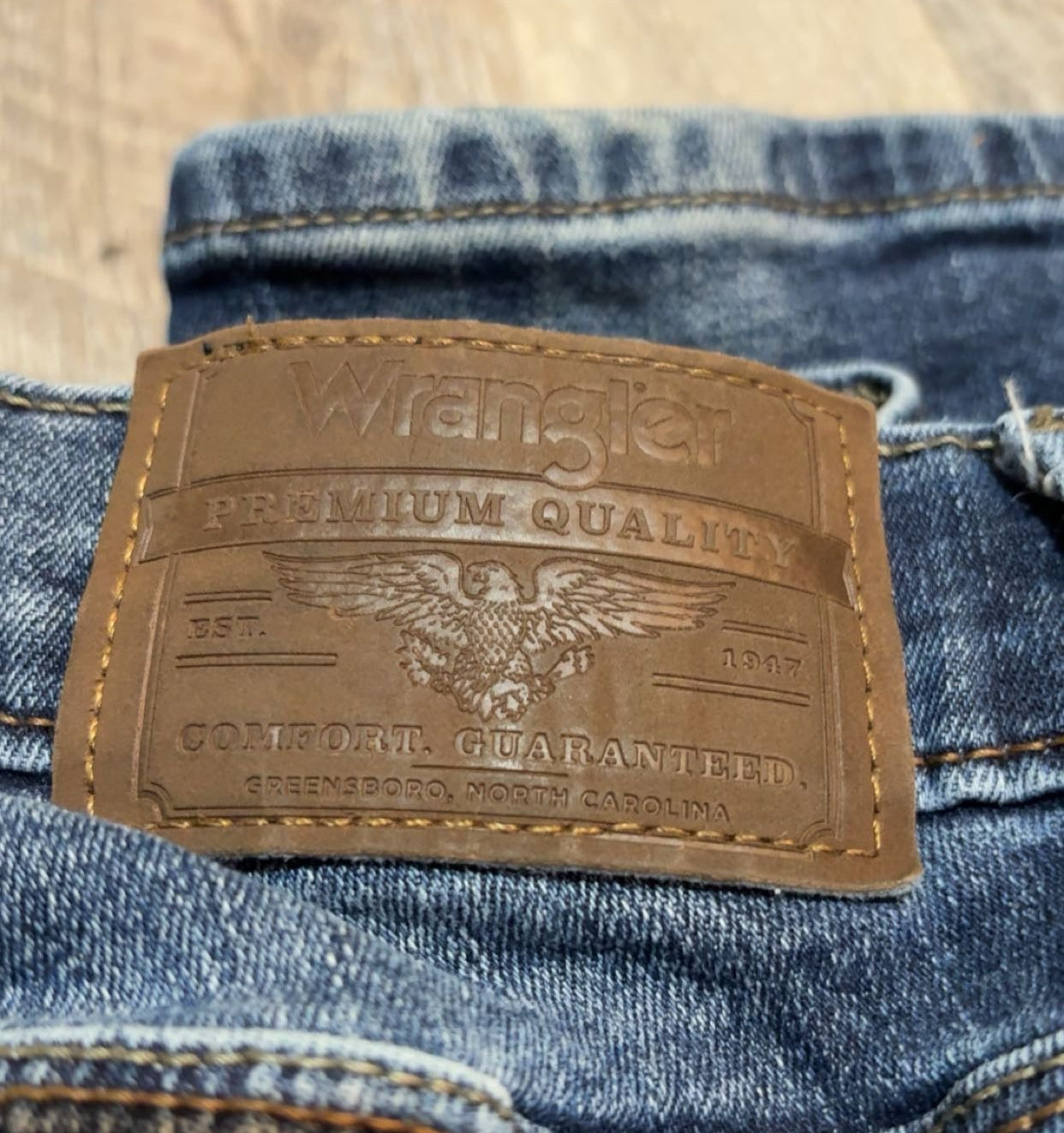Wrangler Authentic Denim Jeans With Frays
