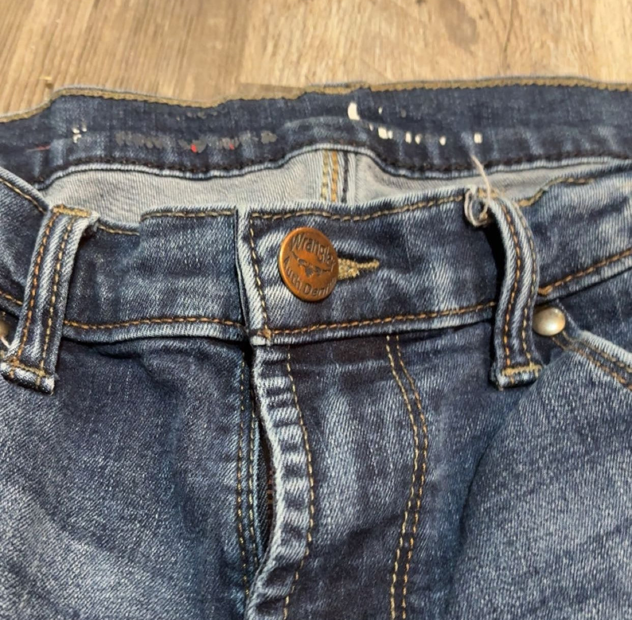 Wrangler Authentic Denim Jeans With Frays