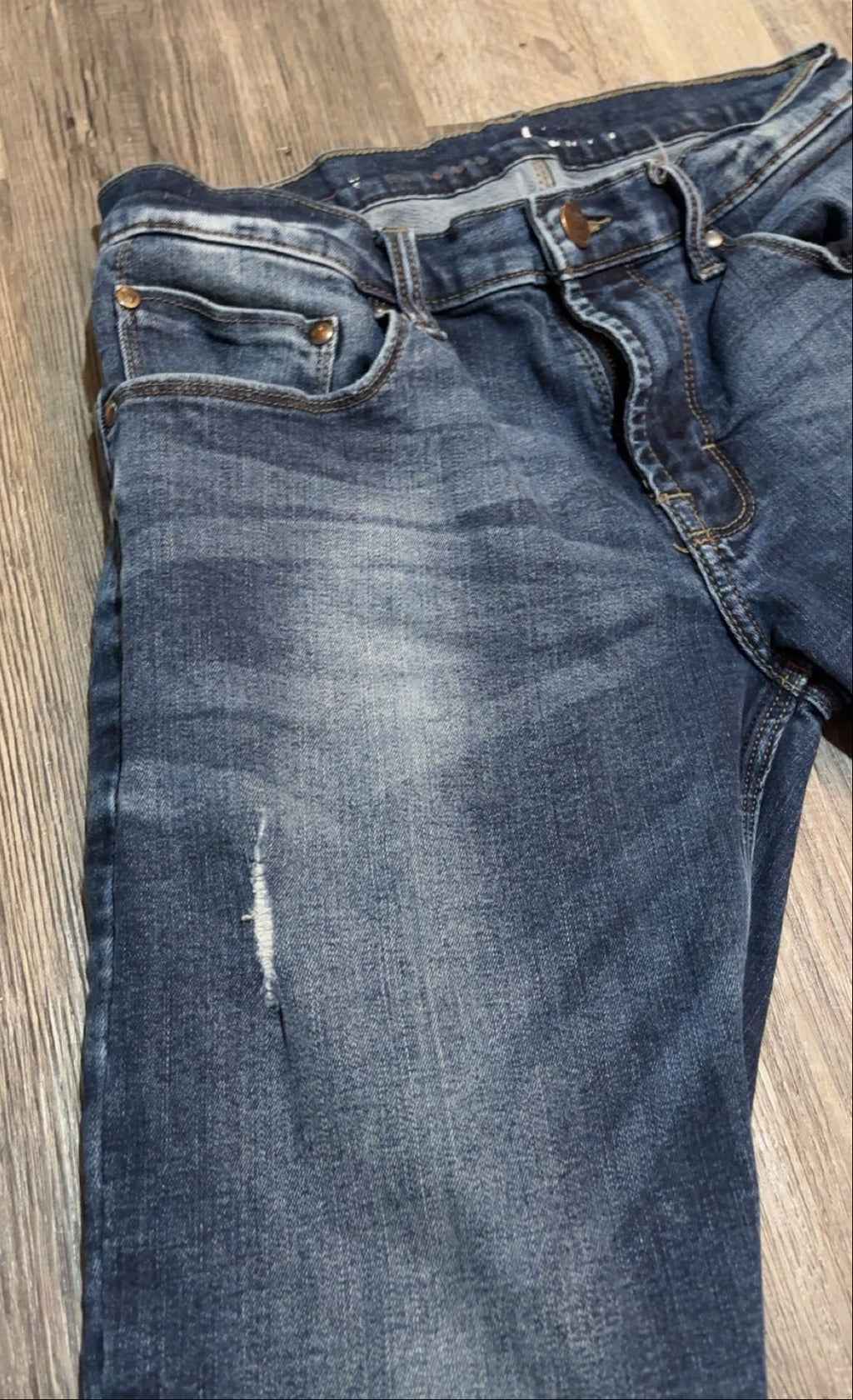 Wrangler Authentic Denim Jeans With Frays