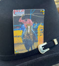 Vintage Bedazzled Tie-Down Roping Single Hat Card