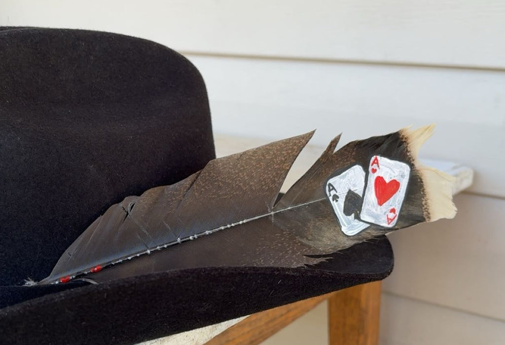 Ace Cards Painted Turkey Feather
