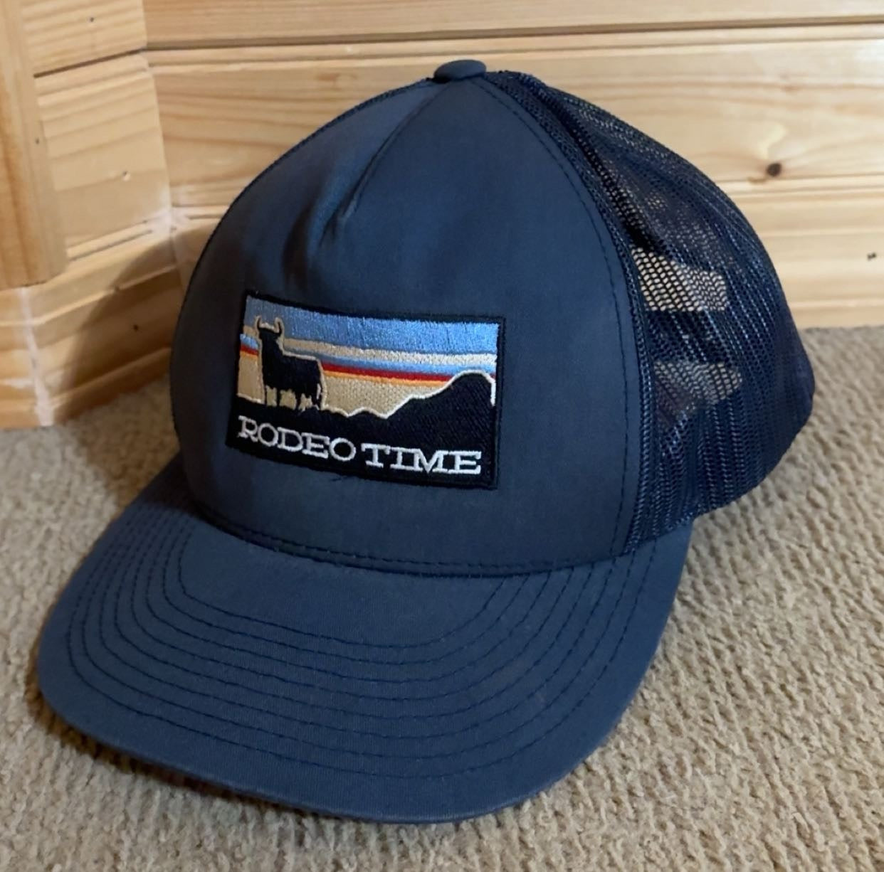 Rodeo Time Blue Ball Cap