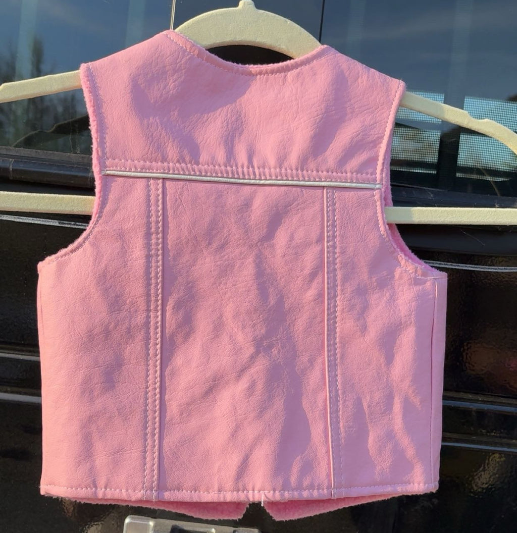 Kids Pink Rodeo Vest - Size 2