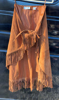 Vintage Cedars Women's Leather Fringe Skirt