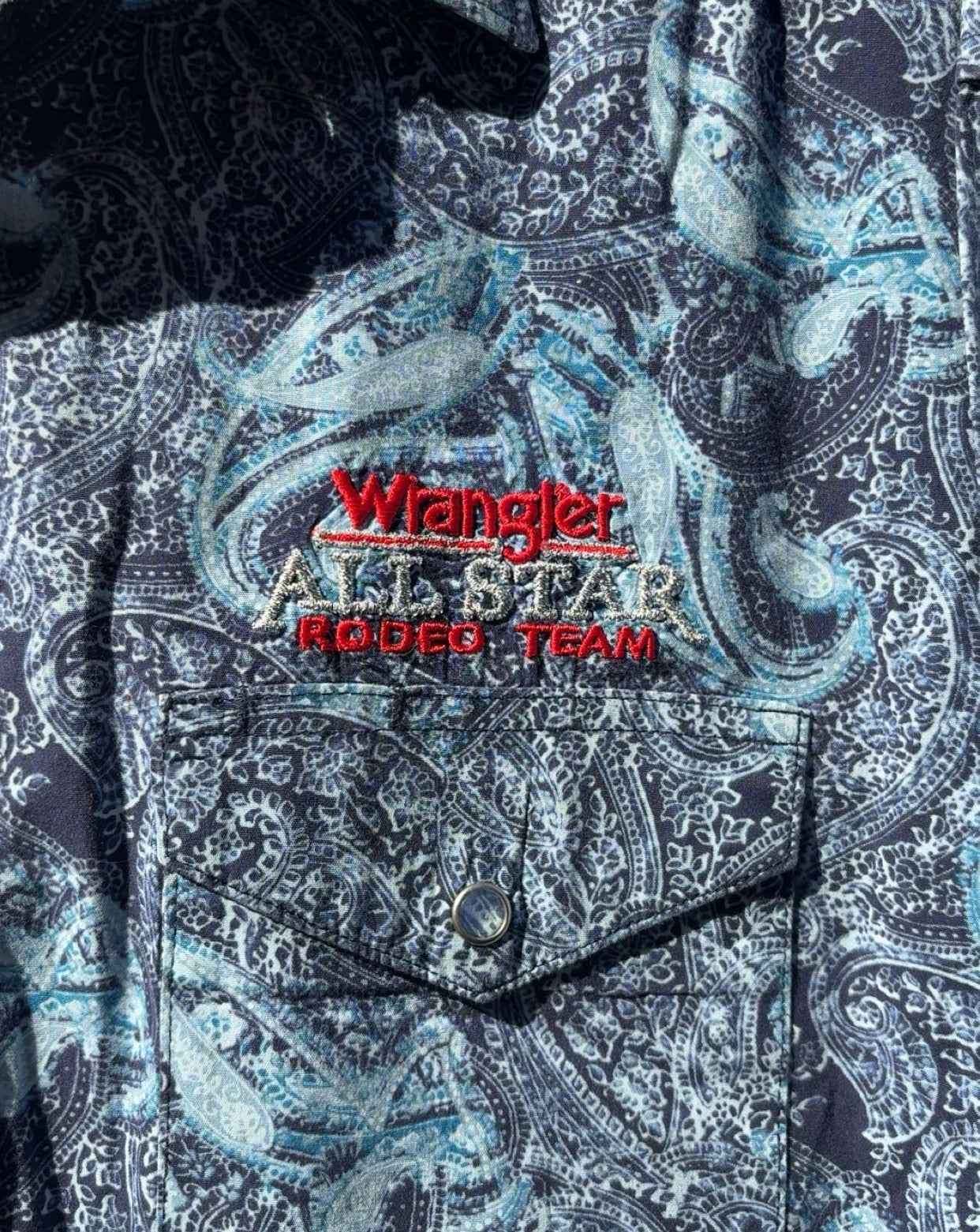 Wrangler National High School Rodeo Association - All Star Rodeo Team Blue & Purple Paisley