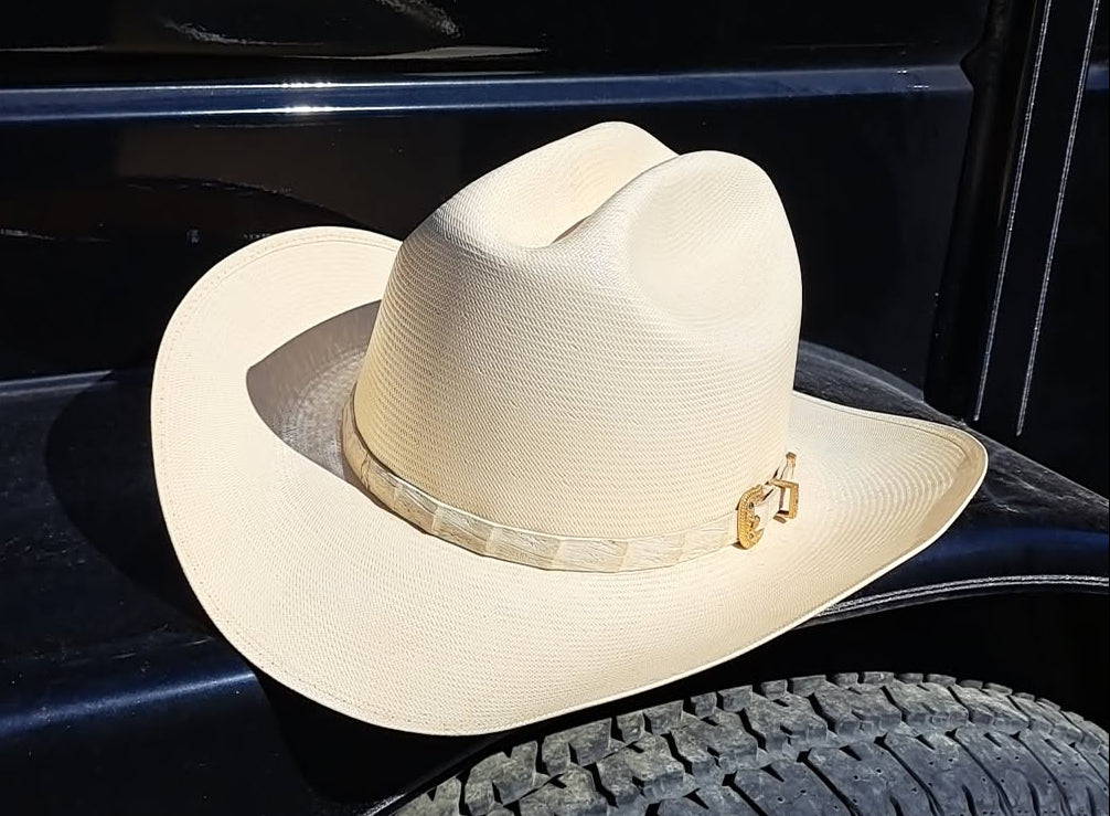 Sinaloa El Primo Vintage 3 1/8" Alligator Skin Straw