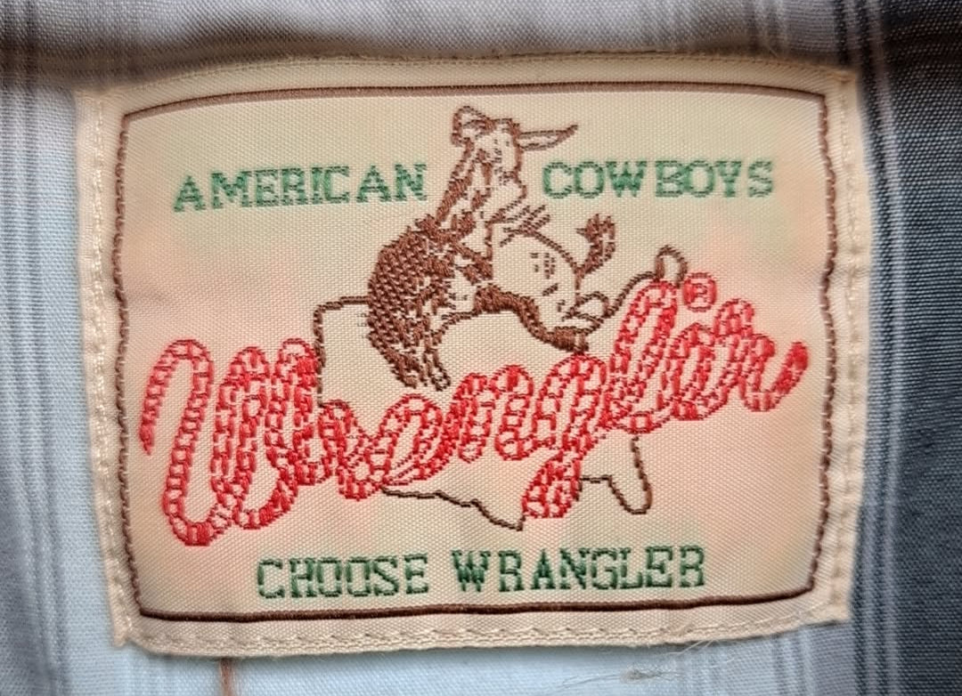 Wrangler Vintage Men's Black And White Flannel