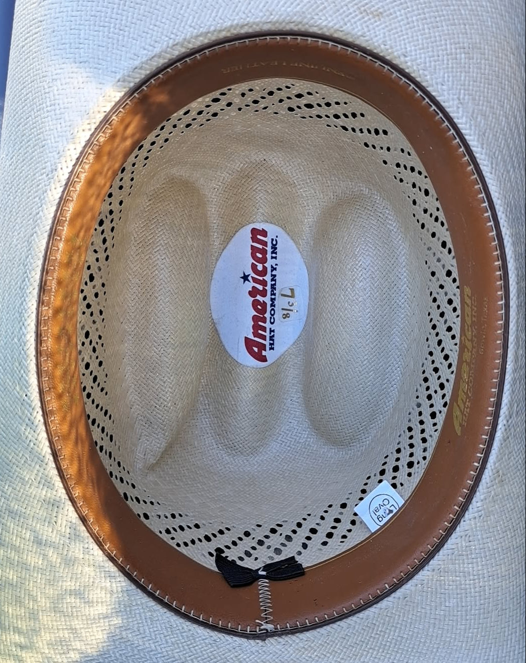 American Hat Co. Long Oval Size 7 3/8" Hand Shaped