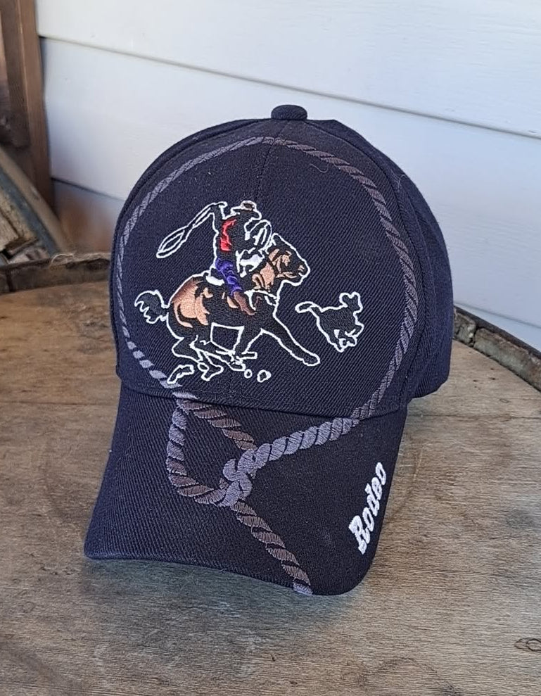Vintage Santo Cap "Rodeo" Roping Theme Ball Cap