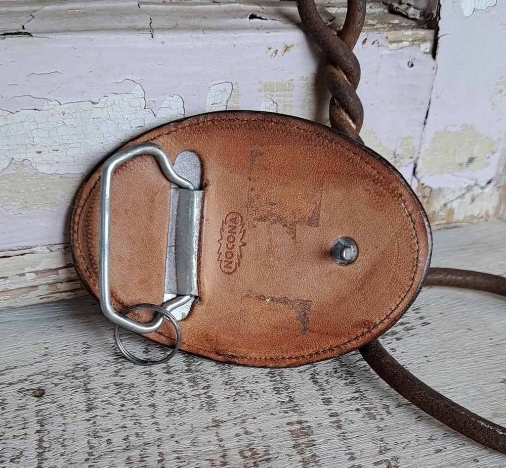 Vintage Nocona Semi Truck Leather Buckle
