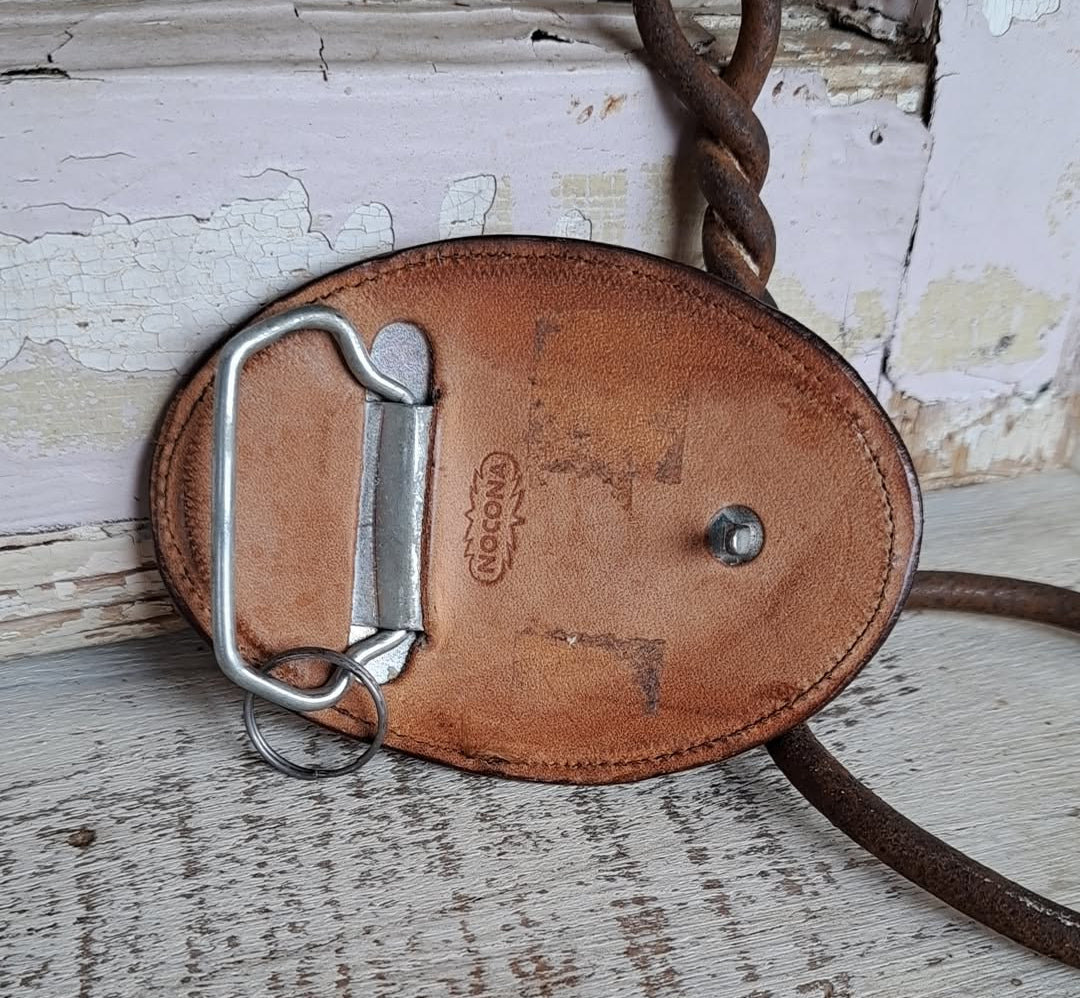 Vintage Nocona Semi Truck Leather Buckle