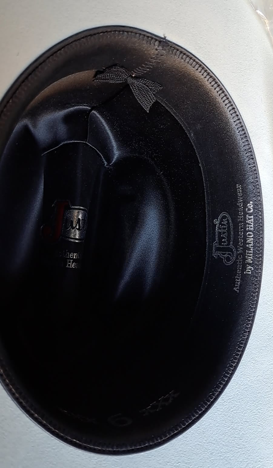 Brand New In Plastic Vintage Justin Grey Felt 6XX