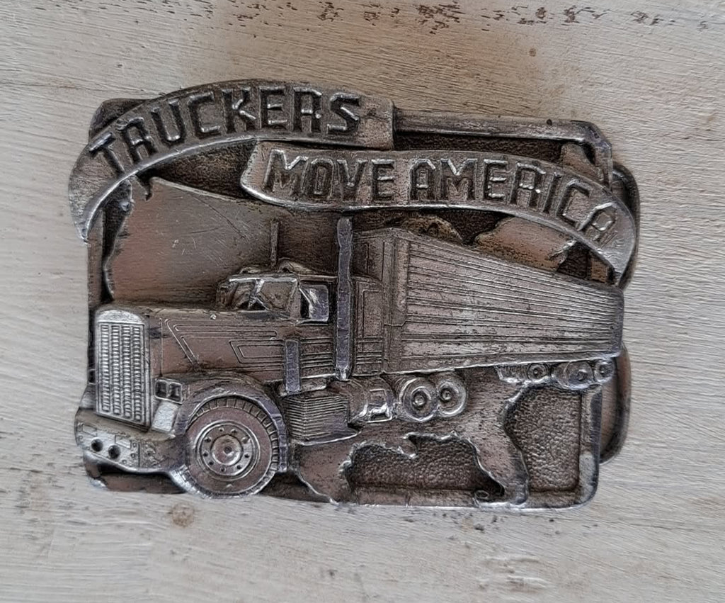 Vintage Siskiyou "Truckers Move America" Buckle