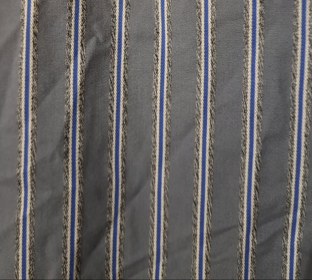 Vintage Ruddock Bros Blue And White Pinstripe