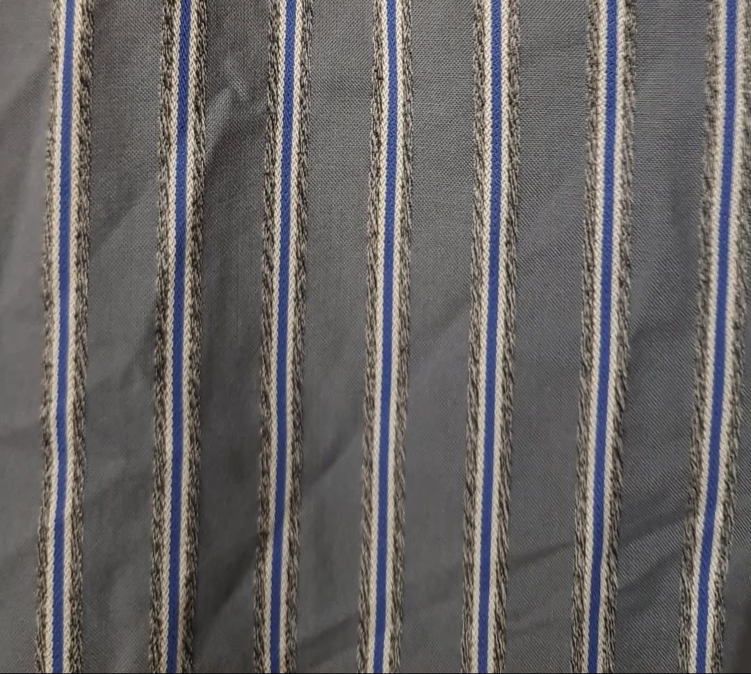Vintage Ruddock Bros Blue And White Pinstripe