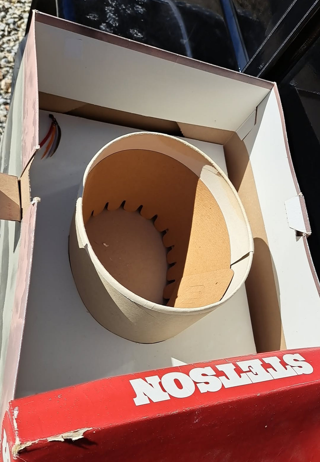 Vintage New Stetson Roadrunner 7 3/8" Straw With Vintage Box Included