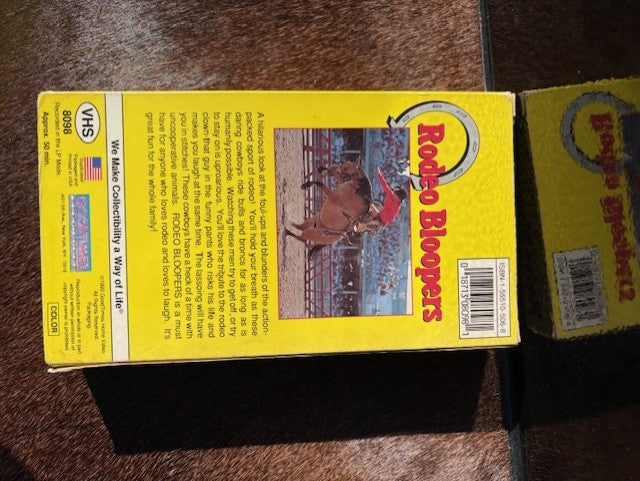 Vintage 1990's RODEO BLOOPERS VHS Tapes